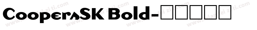 CoopersSK Bold字体转换